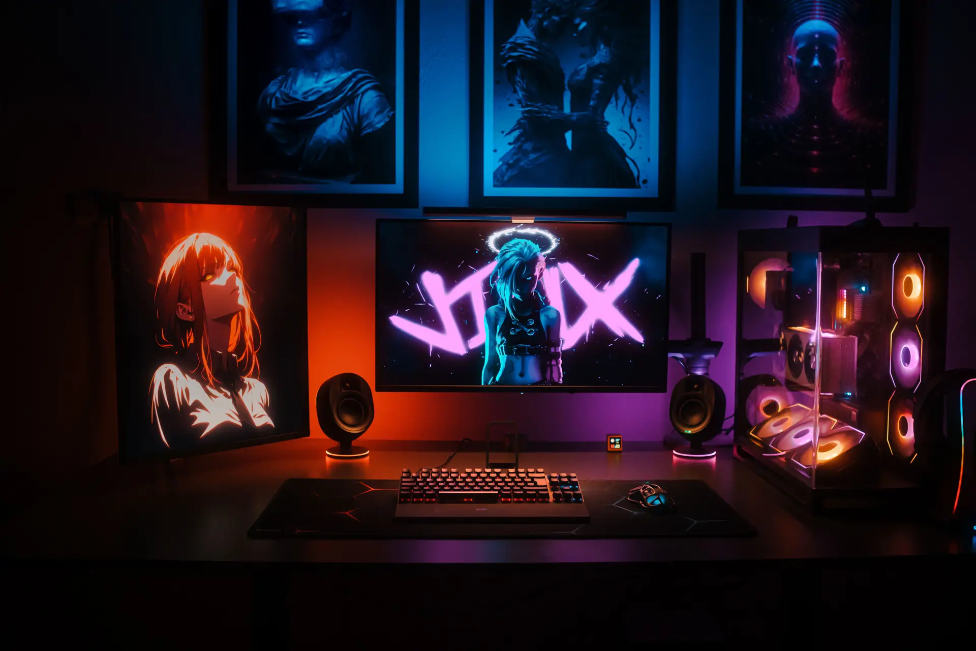 Anime-inspirierte Gaming-Workstation